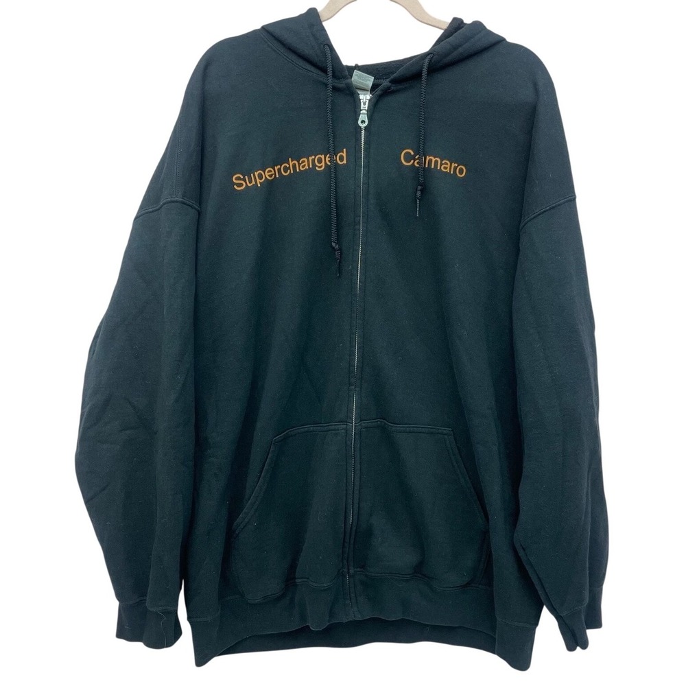 Chevy Camaro ZL1 CSP Automotive Zip Up Hoodie Mens 2XL Black Heavy Blend
